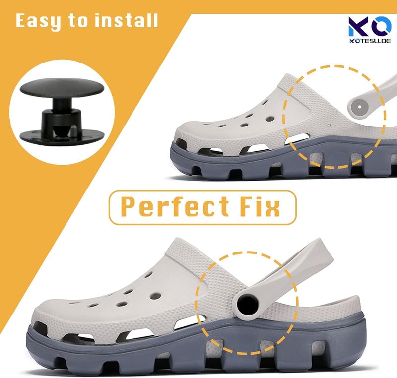 KOTESLLOE 8 Sets Replacement Rivets for Crocs, Replacement Parts for Crocs - Image 5